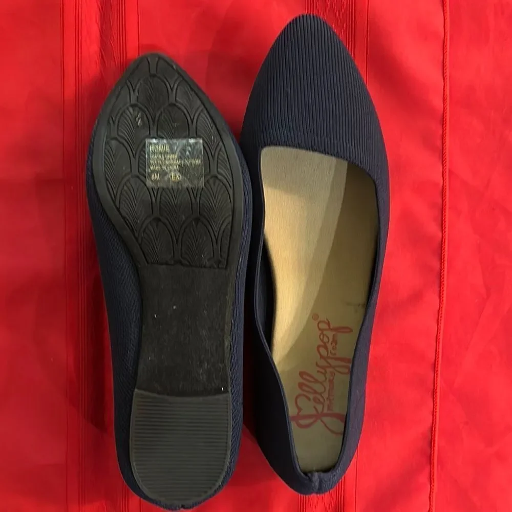 Jellypop Blue Ballet Flats Sleek and Minimalist Size 8